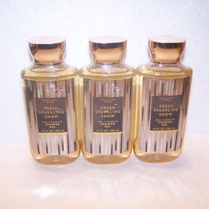 Bath & Body Works Fresh Sparkling Snow Gel Lot  New
